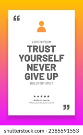 3D bubble testimonial banner, quote, infographic. Social media post template designs for quotes. Empty speech bubbles, quote bubbles and text box. Vector Illustration EPS10.
