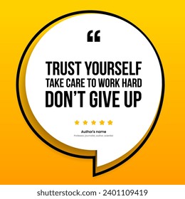 3D bubble testimonial banner, quote, infographic. Social media post template designs for quotes. Empty speech bubbles, quote bubbles and text box.
