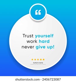 3D bubble testimonial banner, quote, infographic. Social media post template designs for quotes. Empty speech bubbles, quote bubbles and text box. Vector Illustration EPS10.