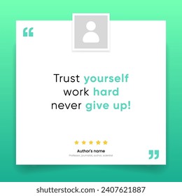 3D bubble testimonial banner, quote, infographic. Social media post template designs for quotes. Empty speech bubbles, quote bubbles and text box. Vector Illustration EPS10.