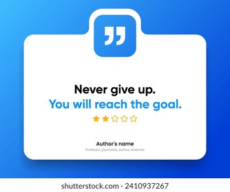 3D bubble testimonial banner, quote, infographic. Social media post template designs for quotes. Empty speech bubbles, quote bubbles and text box. Vector Illustration EPS10.