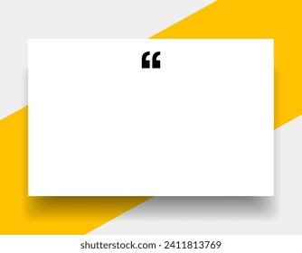 3D bubble testimonial banner, quote, infographic. Social media post template designs for quotes. Empty speech bubbles, quote bubbles and text box. Vector Illustration EPS10.
