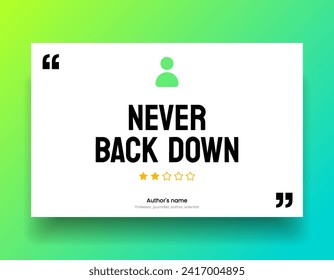 3D bubble testimonial banner, quote, infographic. Social media post template designs for quotes. Empty speech bubbles, quote bubbles and text box. Vector Illustration EPS10.
