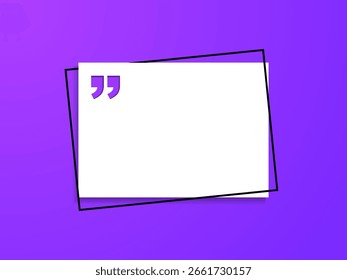 Anuncio testimonial de la burbuja 3D, cita, infografía. Los medios sociales publican diseños de Plantillas para citas. Burbujas de discurso vacías, burbujas de cita y cuadro de texto. Ilustración vectorial EPS10.