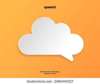 Anuncio testimonial de la burbuja 3D, cita, infografía. Los medios sociales publican diseños de Plantillas para citas. Burbujas de discurso vacías, burbujas de cita y cuadro de texto. Ilustración vectorial EPS10.