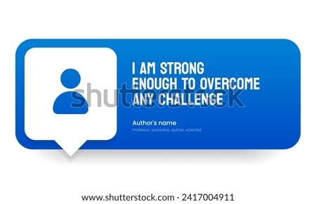 3D bubble testimonial banner, quote, infographic. Social media post template designs for quotes. Empty speech bubbles, quote bubbles and text box. Vector Illustration EPS10.