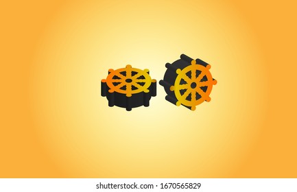 3d Buddhist symbol logo, Stock Photos & Vectors 
