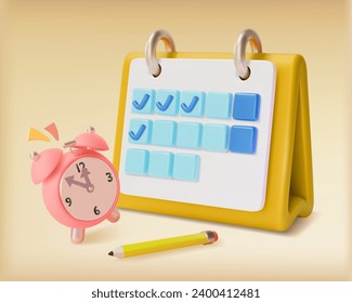 3d Budget Planning Managing Income and Expenses Business Concept Cartoon Style. Vector illustration of Monthly Money Spending