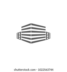 3d building icon. Element of buildings for mobile concept and web apps. Icon for website design and development, app development. Premium icon on white background