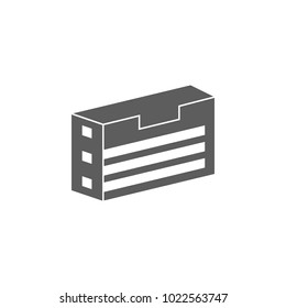 3d building icon. Element of buildings for mobile concept and web apps. Icon for website design and development, app development. Premium icon on white background