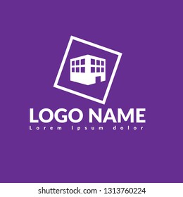 3D building logo concept. Designed for your web site design, logo, app, UI