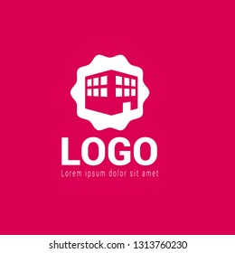 3D building logo concept. Designed for your web site design, logo, app, UI