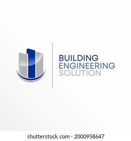 3D Building or town image graphic icon logo design abstract concept vector stock. Can be used as a symbol related to property or home.