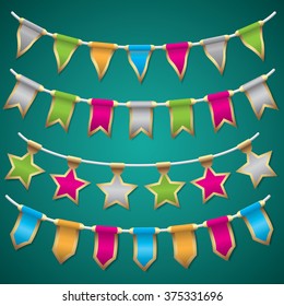 3d Bunting illustrations