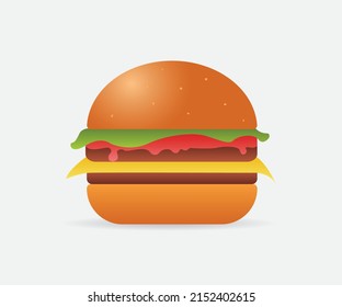 3.ᵉʳ diseño de vectores alimentarios de hamburguesas