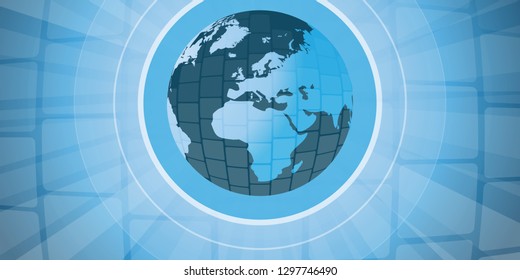 3D Business Abstract Background - Vector Illustration