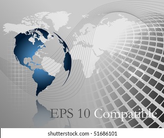 3d business abstract background - vector illustration