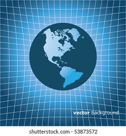 3d business abstract background - vector illustration