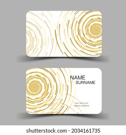 3D Business card template, Luxurious. Editable vector design. illustration EPS10