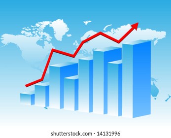 3d business chart