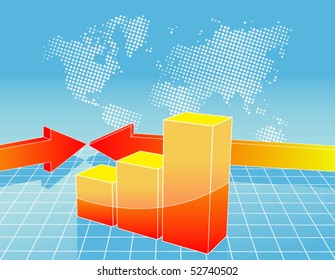3d Business chart