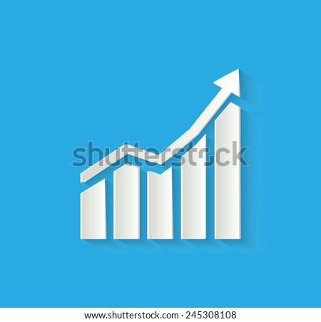 3d business chart icon
