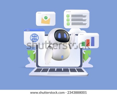 3D Business digitalization abstract concept vector illustration set. 3D digital transformation, office wellbeing, digital overload, paperless workflow, social media time tracking app abstract metaphor