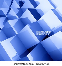 3D business illustration. Vector background.