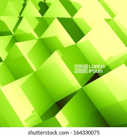 3D business illustration. Vector background. 