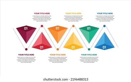 3.ᵉʳ diseño infográfico de negocios elementos de los pasos del diagrama de flujo