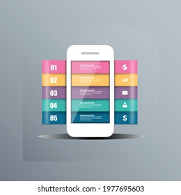  3d business infographics creative design vector format