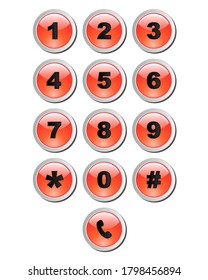 3D BUTTON, DIGITAL BUTTON FOR NUMBER PAD FOR MOBILES AND OTHER APPLICATIONS