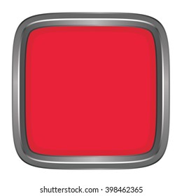 3D button Flag of Fujairah state Emirate of United Arab Emirates. Vector illustration.
