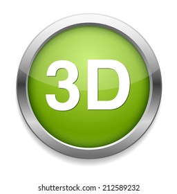 3d button or icon