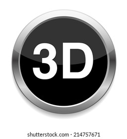 3d button or icon