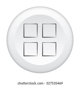 A 3D Button Icon Isolated on a White Background - Image Grid