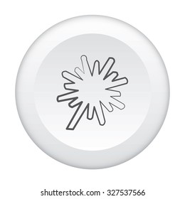 A 3D Button Icon Isolated on a White Background - Explosion