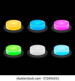 3D buttons