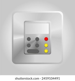 3d calculator icon symbol. Vector illustration