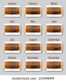3D Calendar 2015.