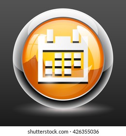 3D Calendar Icon button