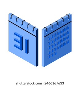 Ilustración de calendario 3d Formato de Vector Diseño 1