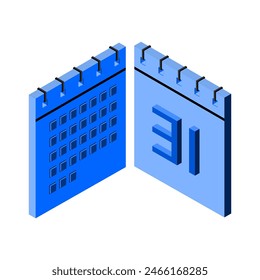 3d calendar illustration Vector format Design 2