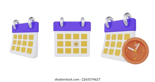 3D Calendar Tech Company Building App or Website