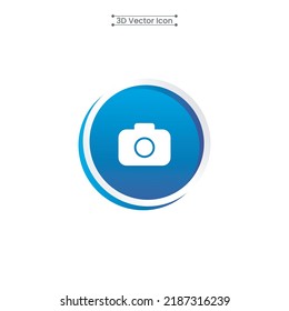 3D Camera Icon Vector Illustration