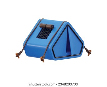 Ilustración vectorial del icono de campamento de 3.ª camping