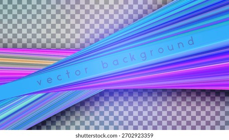 Fundo de listras de doces 3d. Abstrato Padrão Rosa, Amarelo E Azul Com Linhas Diagonais Gradientes. Design de vetor geométrico. Parede Brilhante De Pirulito. Efeito de Movimento. 3d colorido doces listras.