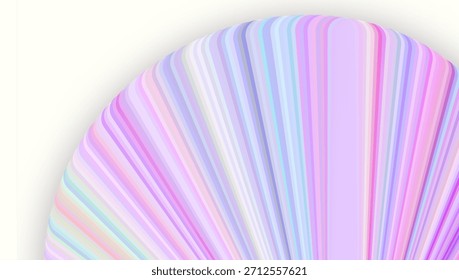 Fundo de listras de doces 3d. Abstrato Padrão Rosa, Amarelo E Azul Com Linhas Diagonais Gradientes. Design de vetor geométrico. Parede Brilhante De Pirulito. Efeito de Movimento. 3d colorido doces listras.