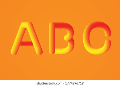3D CAPITAL A WORD VECTOR