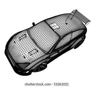 3d car